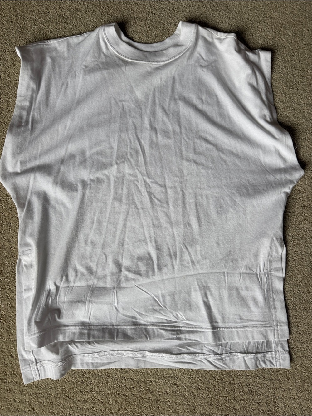 Athleta Classic White Sleeveless Women's Top
